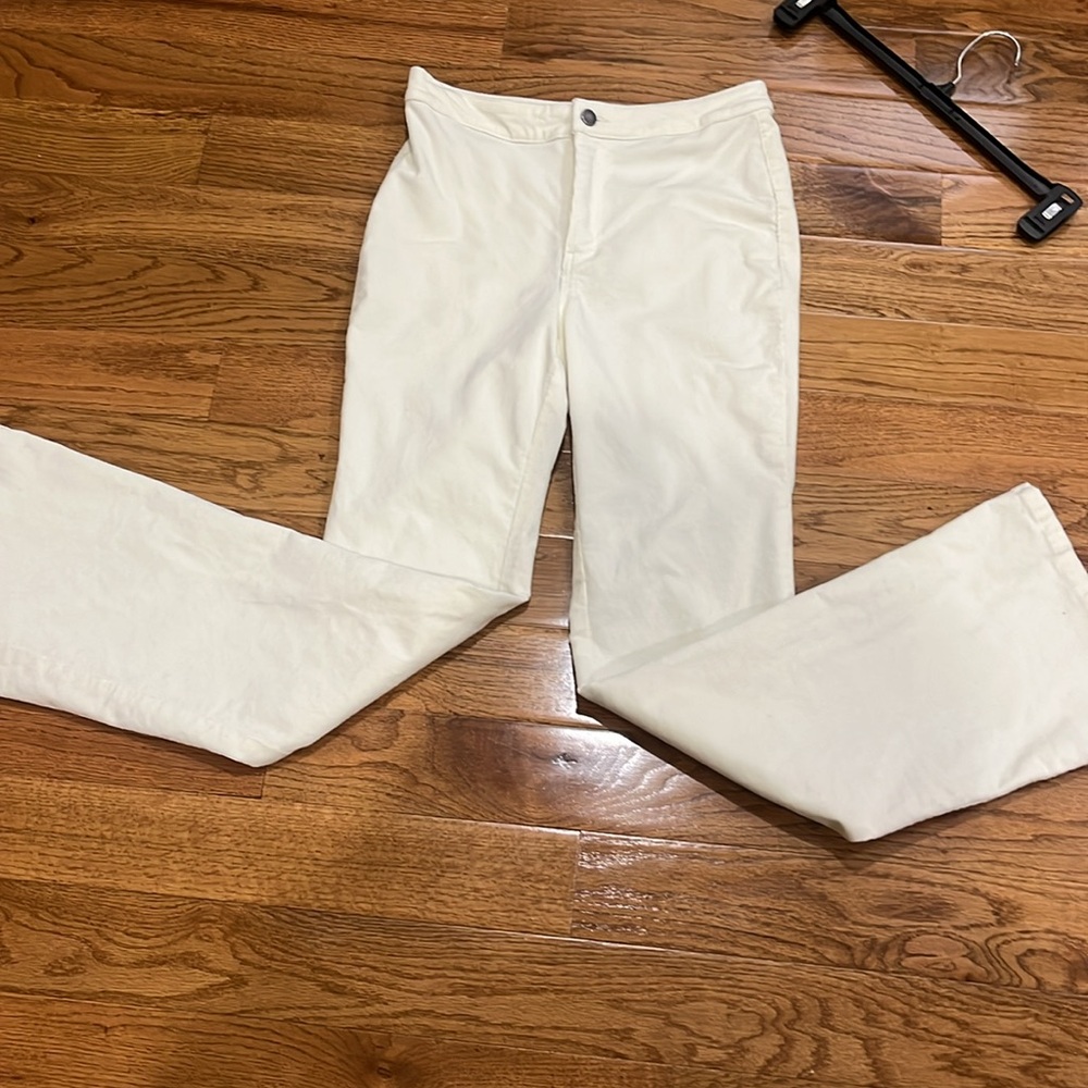 True Craft White corduroy Flare Leg Jeans - Picture 2 of 6